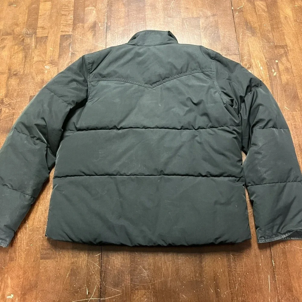 Ralph Lauren Jacket Youth Large Black Down‎ Puffer Chore Winter Coat Preppy